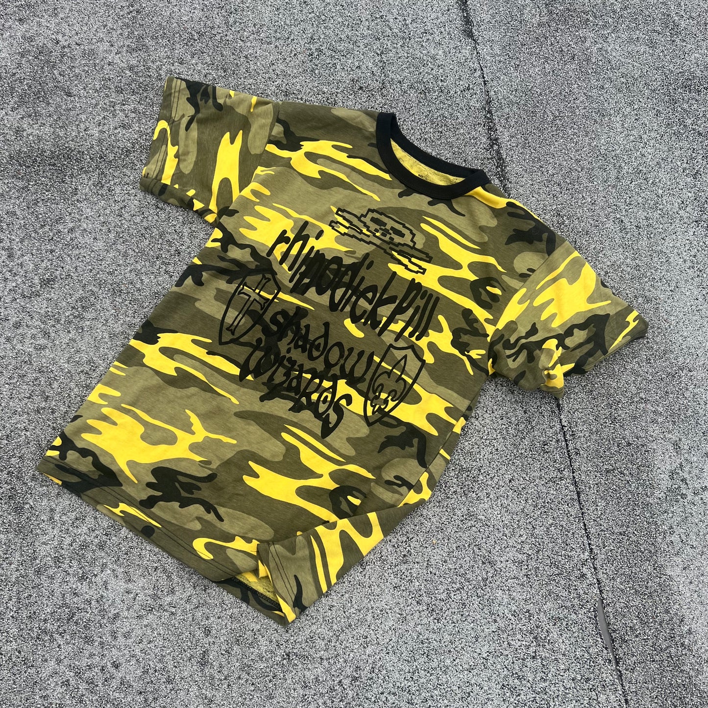 RDP SHADOW WIZARD MONEY GANG CAMO SHIRT (BLACK)