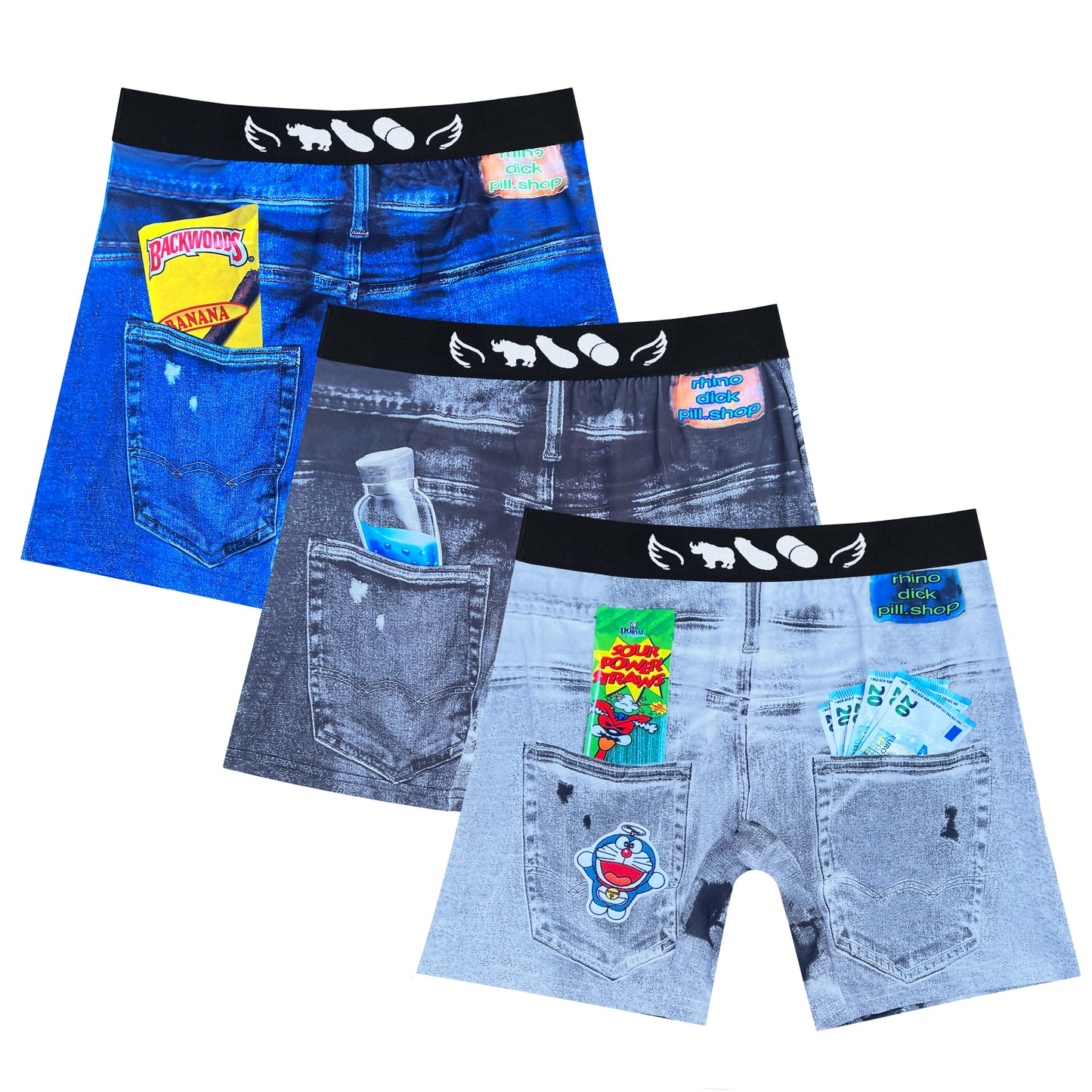 denim underwear (3-pack)
